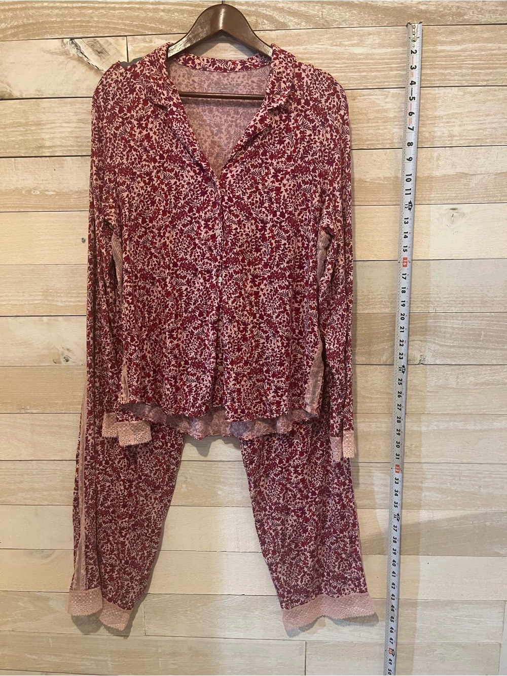 Victoria's Secret Women's Pink Floral Lounge Pants & Top Set XL - Picture 6 of 8